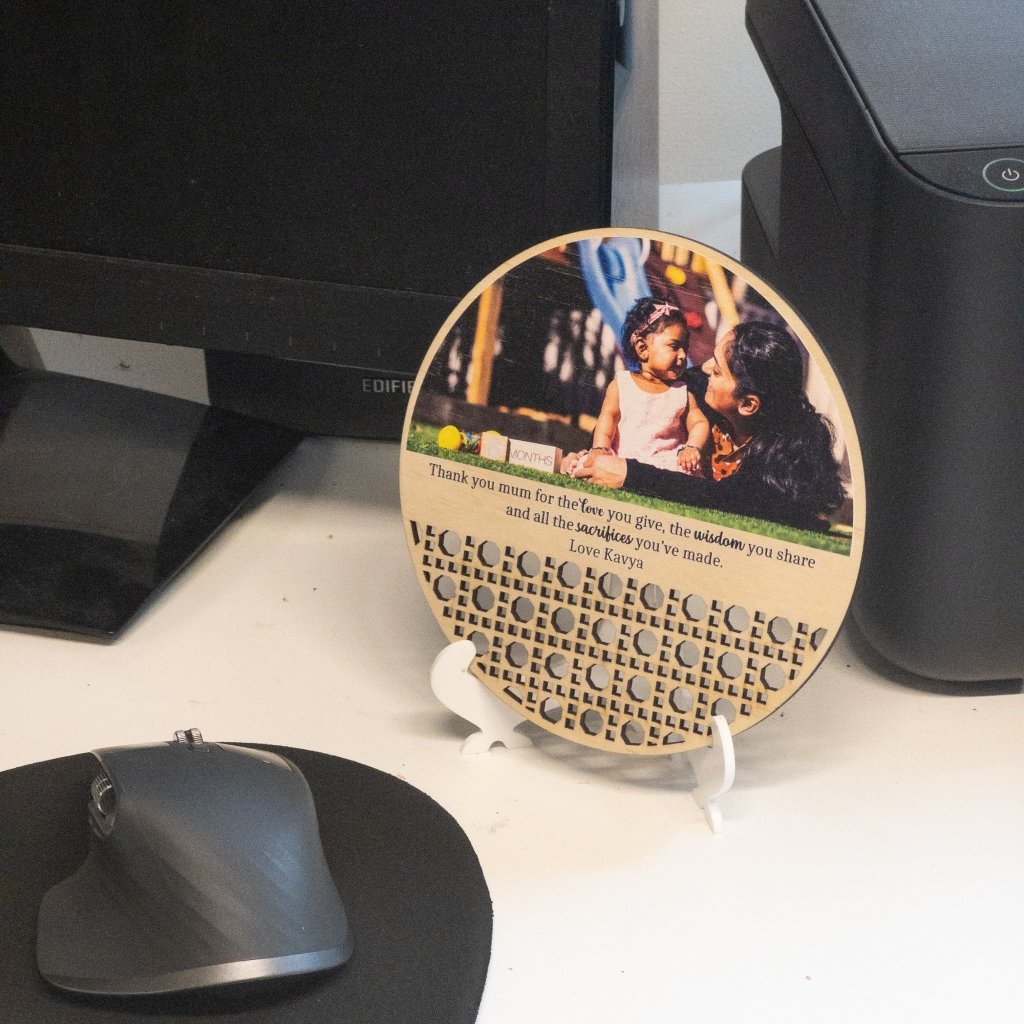 Personalised Printed Mothers Day Plaque - KnK krafts