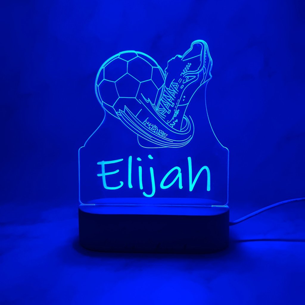 Personalised Soccer Led Night Light - KnK krafts