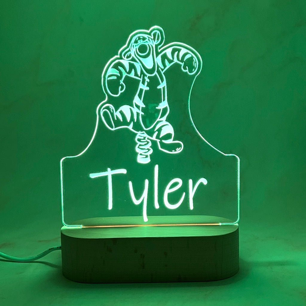 Personalised Tigger Led Night Lamp - KnK krafts
