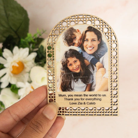 Photo Magnets with Personalised Message - KnK krafts