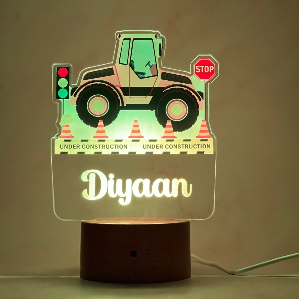Tractor Printed Night Light - KnK krafts
