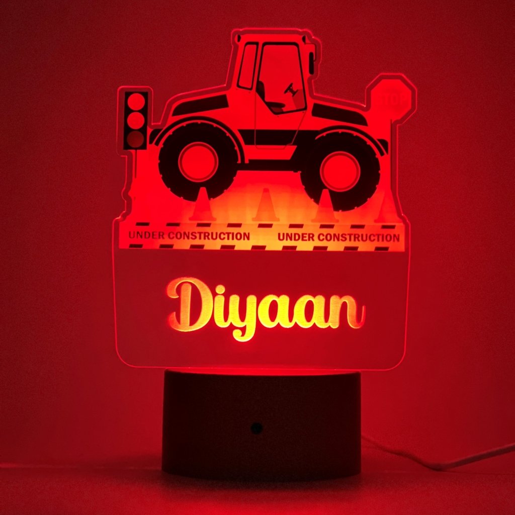 Tractor Printed Night Light - KnK krafts