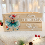 Personalised Christmas Crate – Christmas Fairy Design