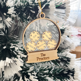 Family Snowflakes Christmas Ornament