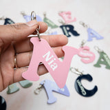 Personalised Acrylic Initial Keychains