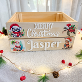 Personalised Christmas Crate Australian Theme