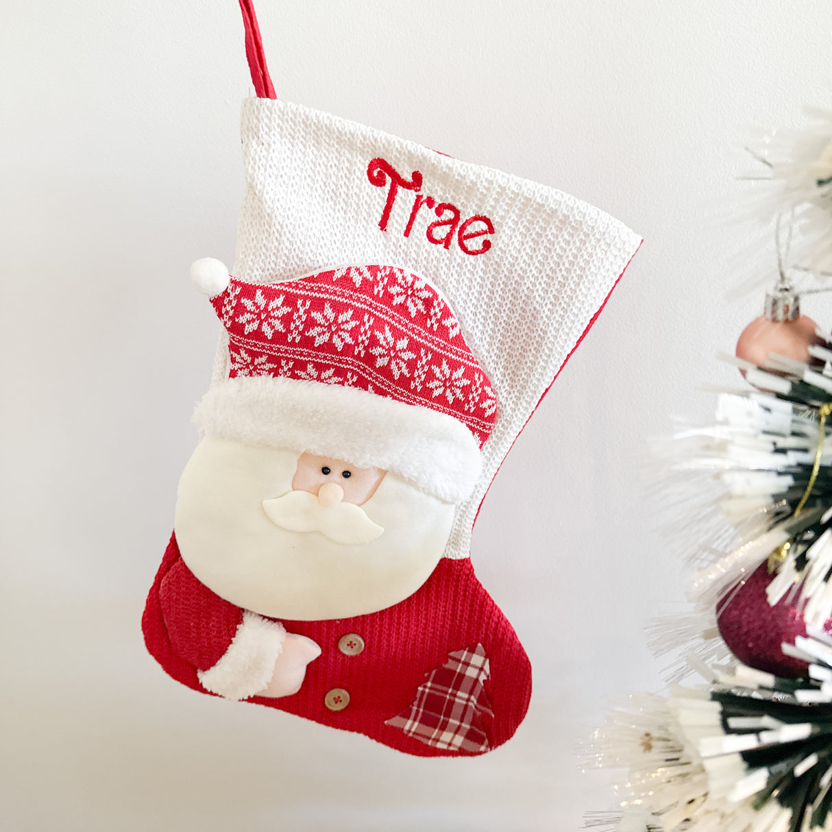 Personalised Kids Christmas Stocking Embroided