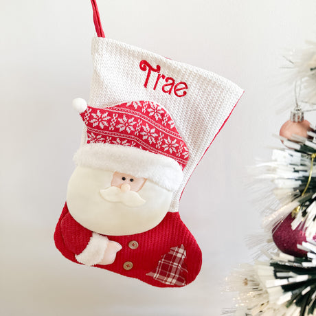 Personalised Kids Christmas Stocking Embroided