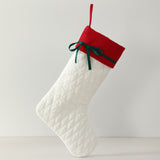 Personalised Quilted Christmas Stocking – Embroidered Name