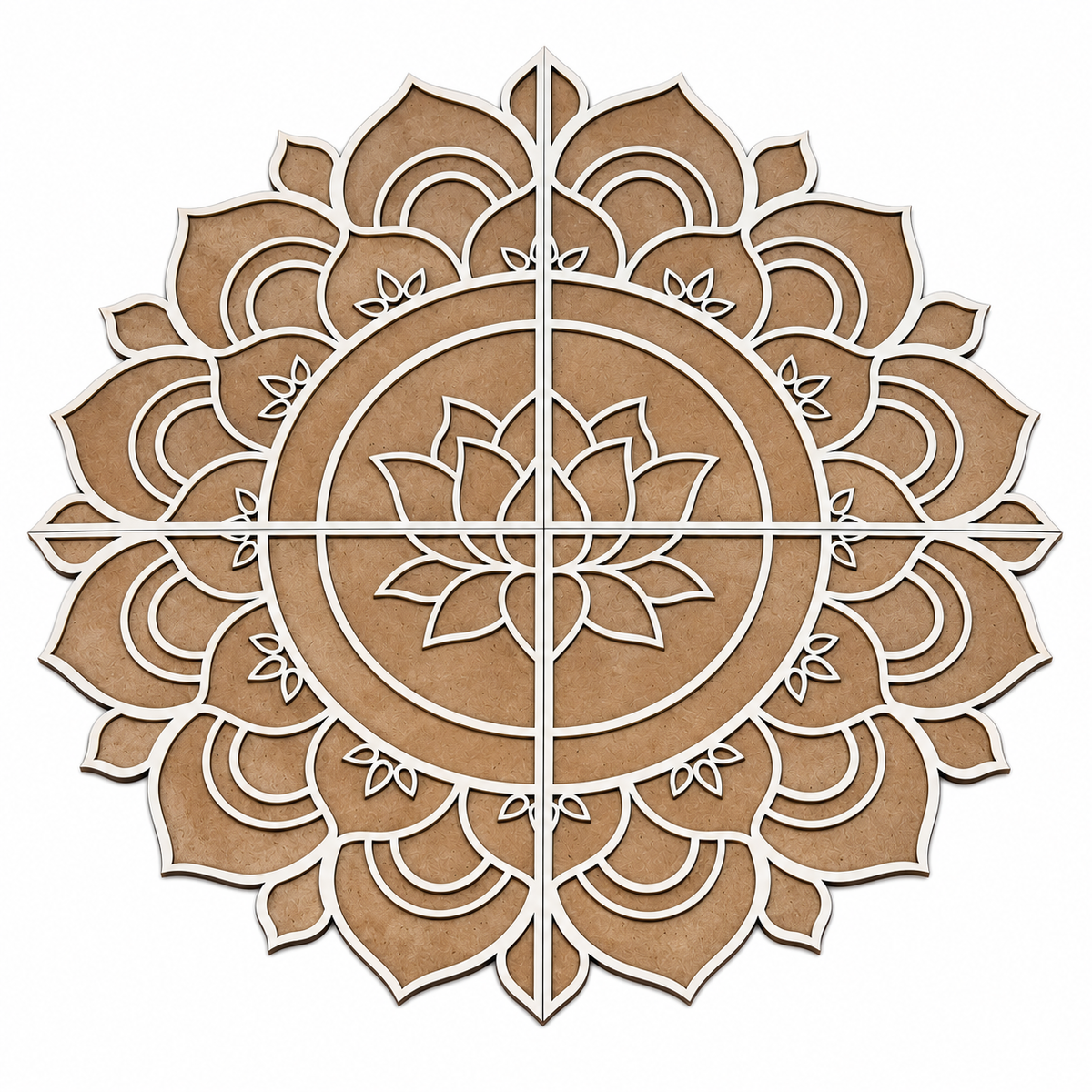 Lotus Rangoli Template