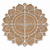Lotus Rangoli Template