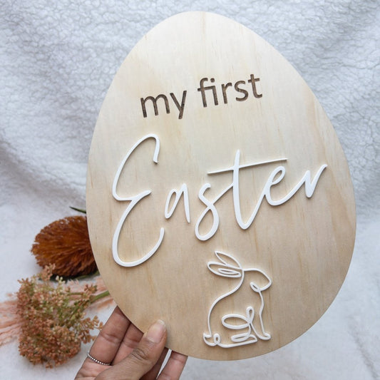 My First Easter Wooden Plaque - KnK krafts