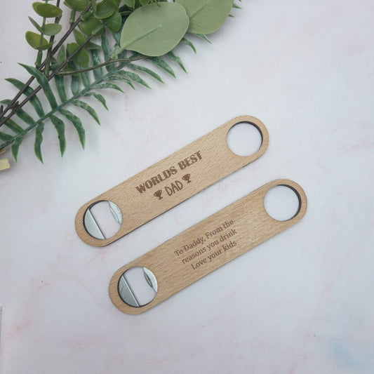 Personalised Bottle Opener - wooden - KnK krafts