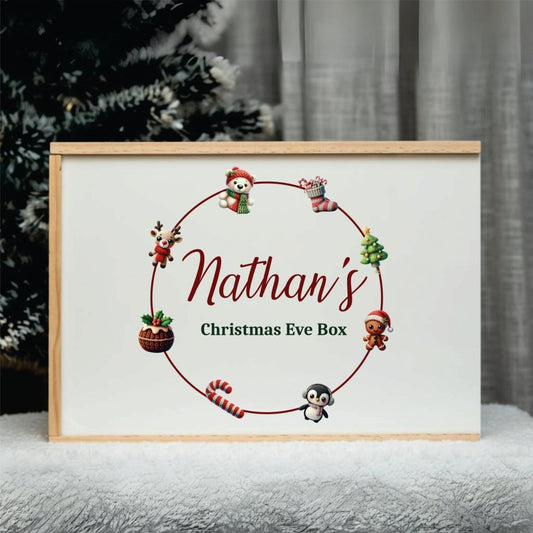 Personalised Christmas Keepsake Box Design 9 - KnK krafts