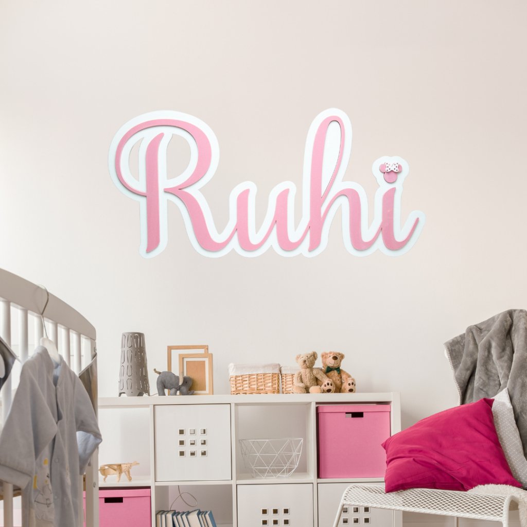 Personalised Double Layered Name Plaque - KnK krafts