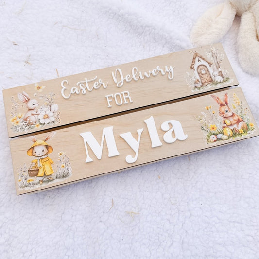 Personalised Easter Crates Plaques Only - KnK krafts