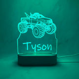 Personalised Monster Truck Led Night Light - KnK krafts