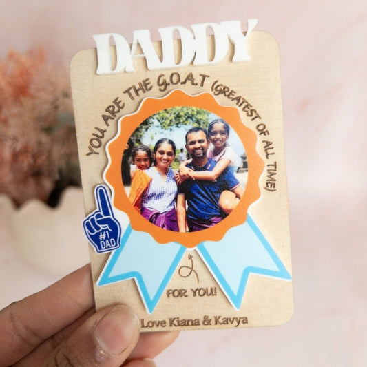 Personalised Photo Magnets for Father’s Day - KnK krafts