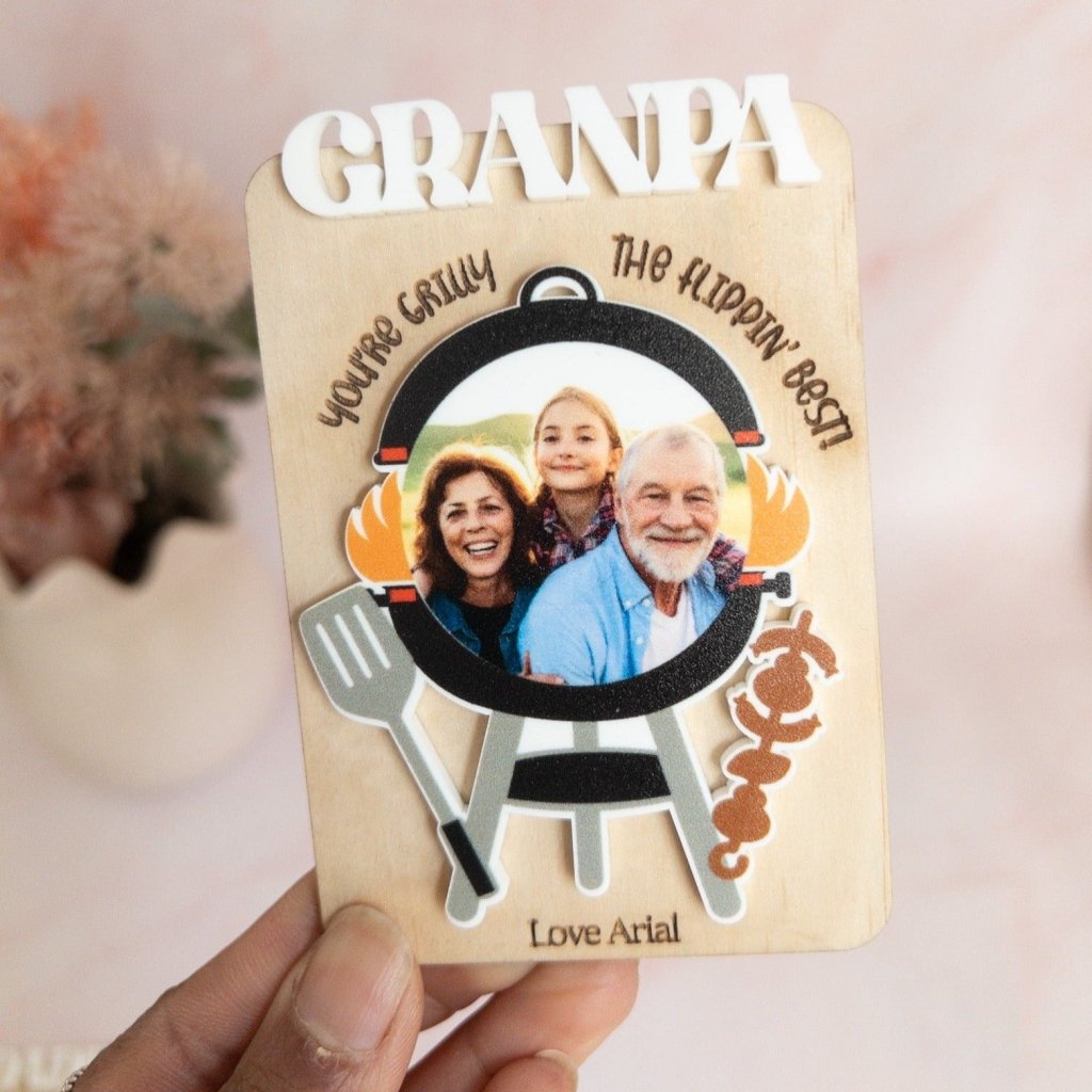 Personalised Photo Magnets for Father’s Day - KnK krafts