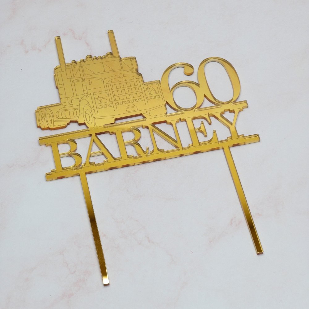 Personalised Truck Cake Topper| Customised - KnK krafts