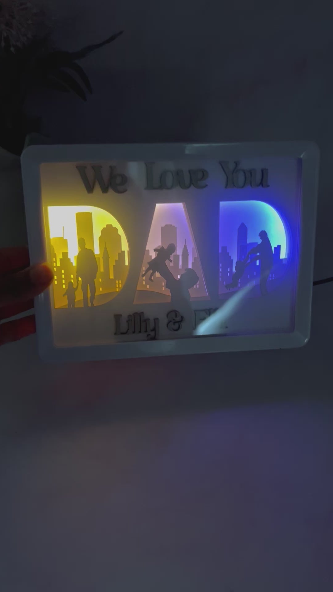 Personalised Layered Dad Light