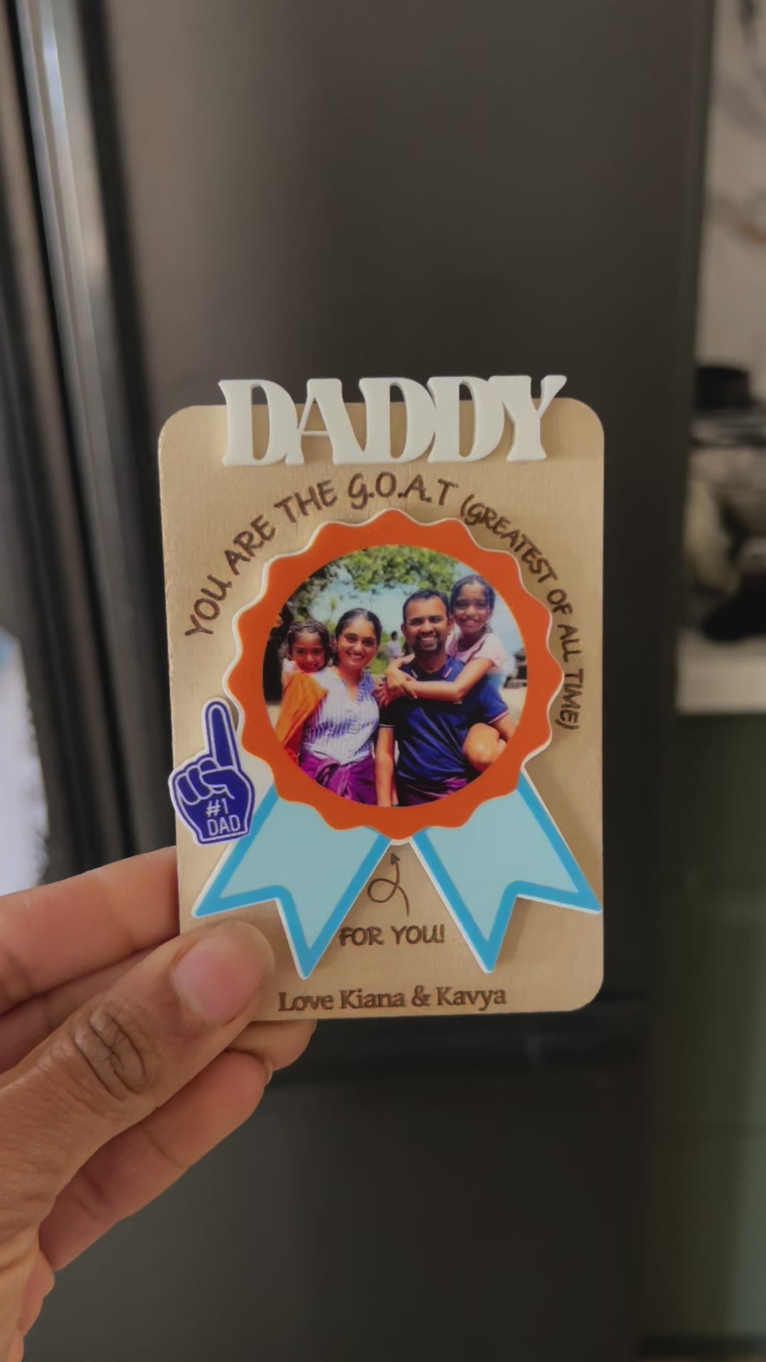 Personalised Photo Magnets for Father’s Day