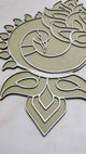 Peacock Rangoli Template