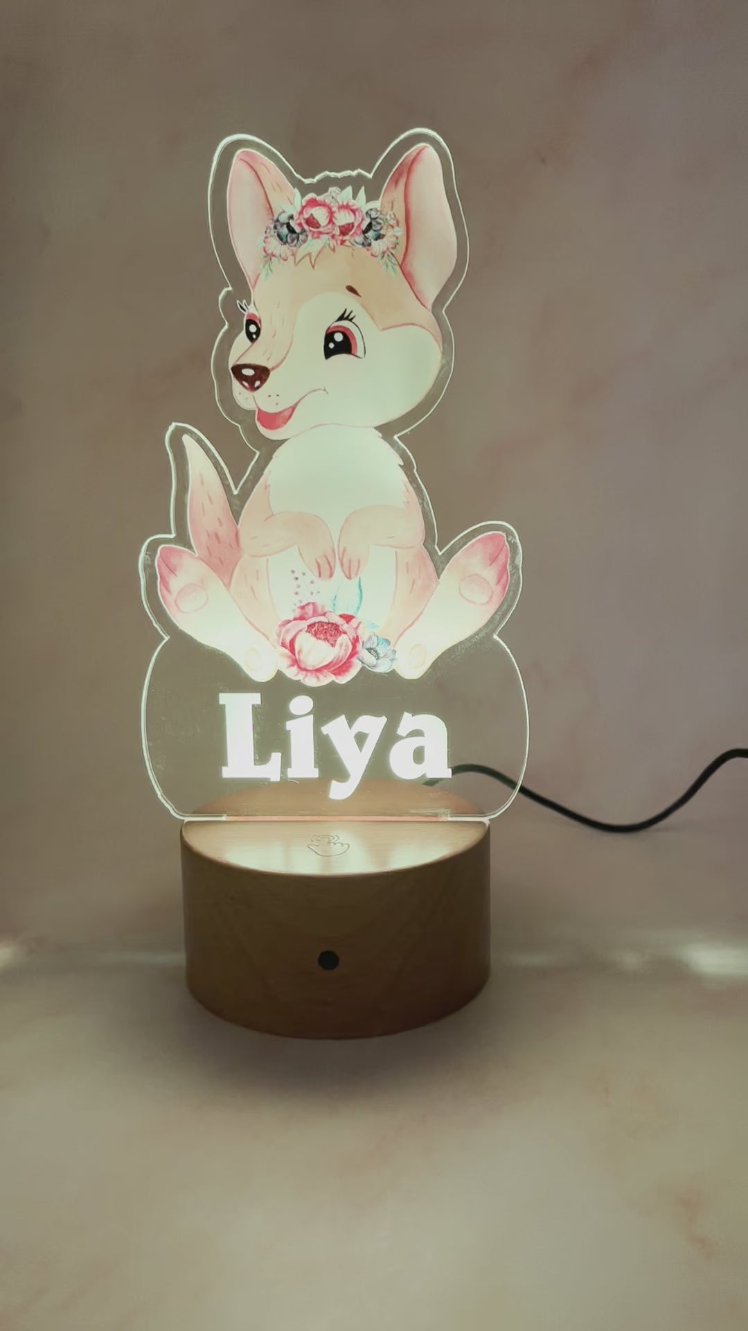 Kangaroo Printed Night Light
