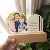 Saw Shaped Photo Plaque With Message - KnK krafts