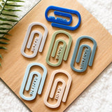 Weekly Acrylic Paper Clips - Set of 6 - KnK krafts