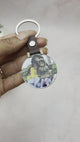 Photo Keyring With Personalised Message Circle
