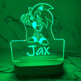 Personalised Sonic Led Night Light - KnK krafts