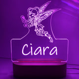 Personalised Tinkerbell Led Night Lamp - KnK krafts