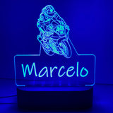 Personalised Motorcycle Led Night Lamp - KnK krafts