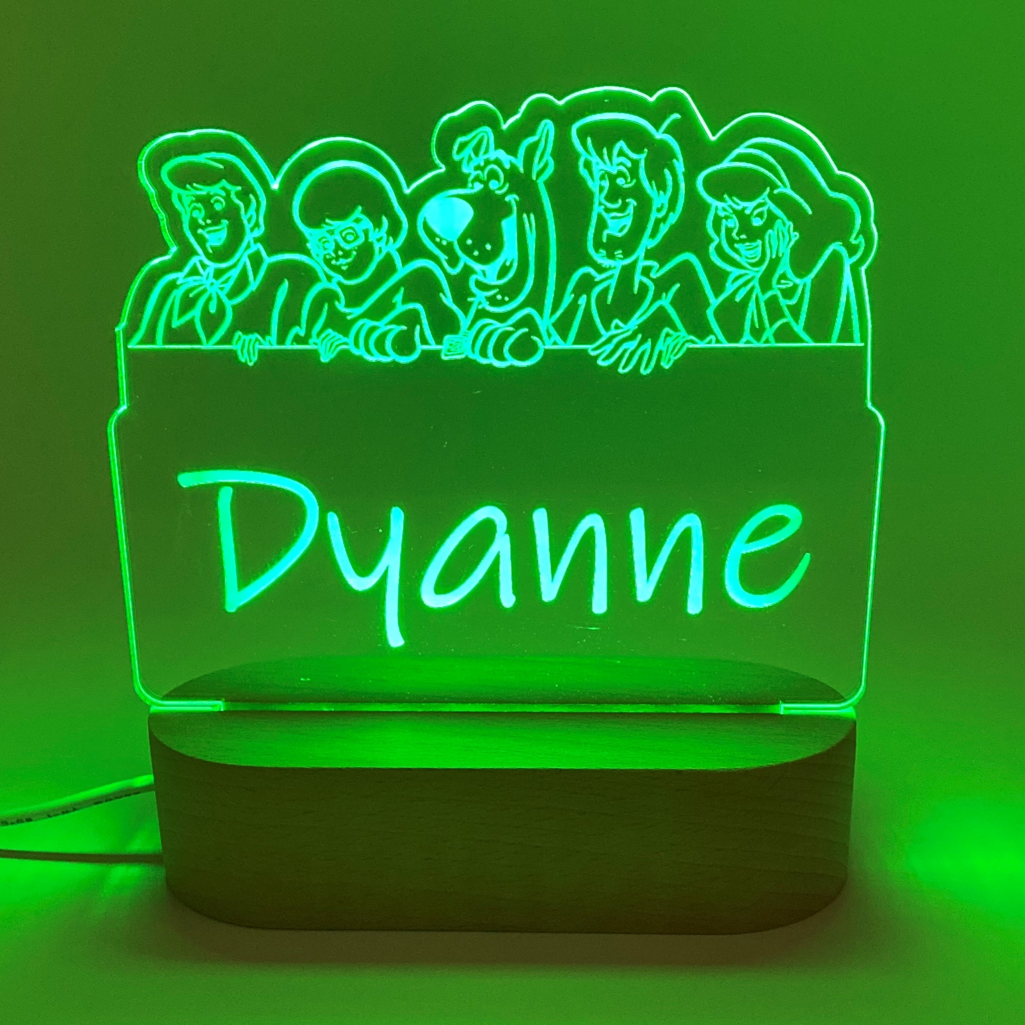 Personalised Scooby Doo Led Night Lamp - KnK krafts