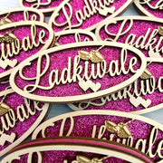 Wooden Wedding Broaches - KnK krafts