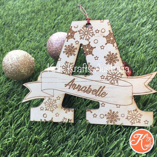 ABC Monograms Christmas Deco - KnK krafts