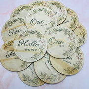 Boho Wreath Milestones Cards - KnK krafts