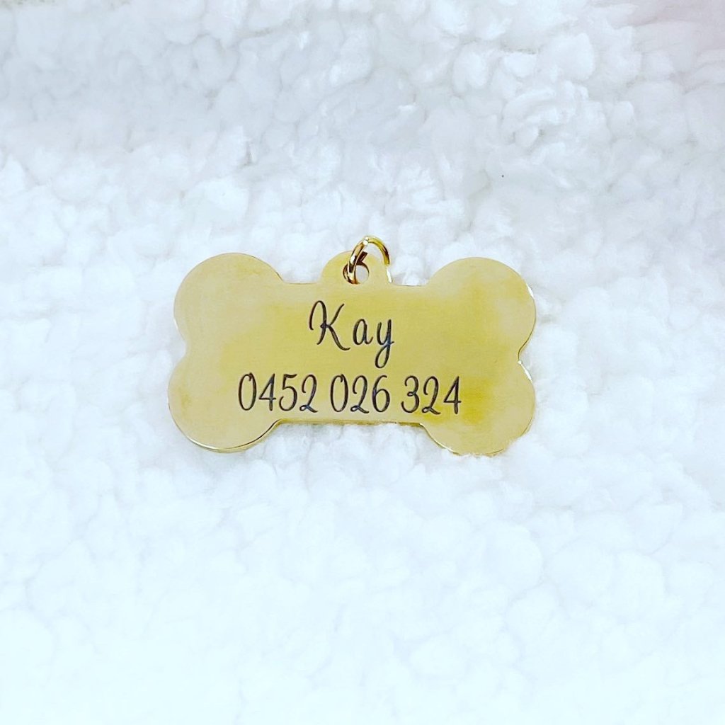 Custom Engraved Personalised Metal Dog Tags for Dogs Unique ID