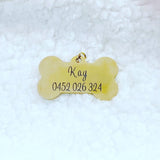 Custom Engraved Personalised Metal Dog Tags for Dogs | Unique ID Tags for Pet Safety and Security" - KnK krafts