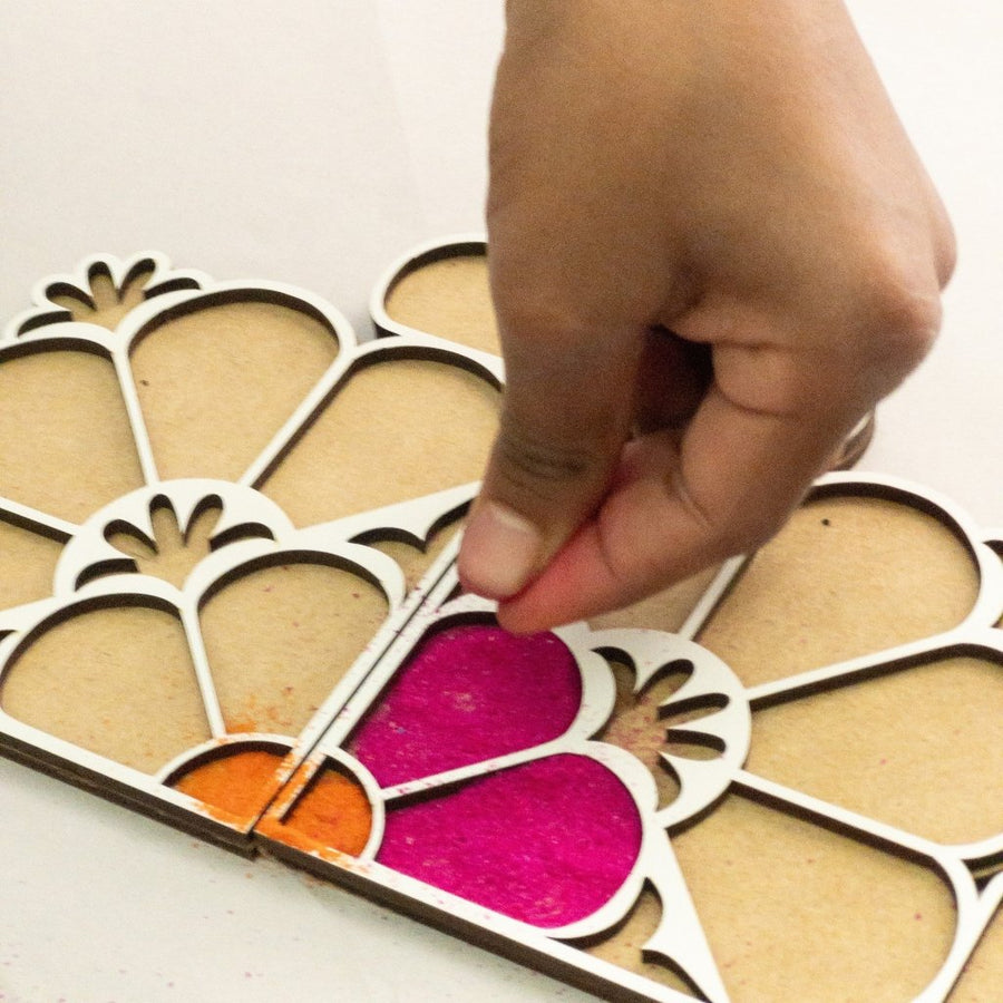 Diamond Rangoli Template – KnK krafts