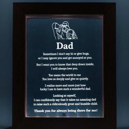 Father’s Day LED Light Frame - KnK krafts