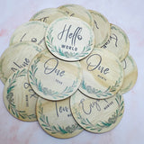 Half Wreath Milestones Cards - KnK krafts