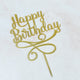 Happy Birthday Cake Topper with Swirls - KnK krafts