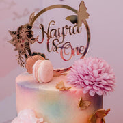 Is One Cake Topper -Butterfly - KnK krafts