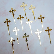 Mini Cross Cupcake Toppers - KnK krafts