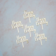 Mini Happy Birthday Cupcake Toppers - KnK krafts