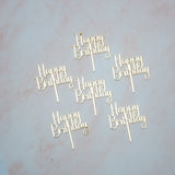 Mini Happy Birthday Cupcake Toppers - KnK krafts