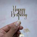 Mini Happy Birthday Cupcake Toppers - KnK krafts