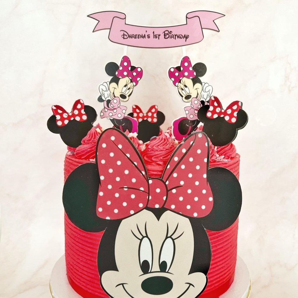 Minnie Mouse Cake Topper - KnK krafts